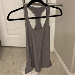 lululemon athletica Gray Racerback Tank Top